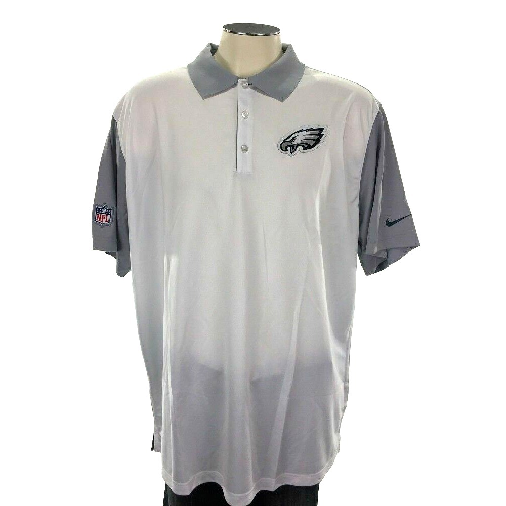 NWT Philadelphia Eagles Nike Dri Fit Onfield Polo‎ Shirt 2XL NFL Football